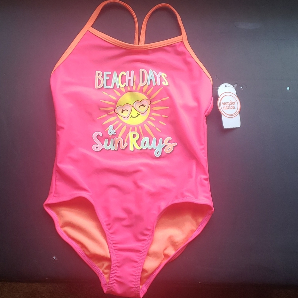 Girls Wonder Nation Bathing Suit